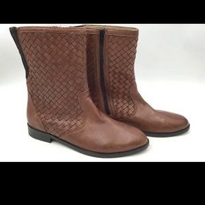 Robert Zur Women's Brown Leather Boots Ankle Sz 8